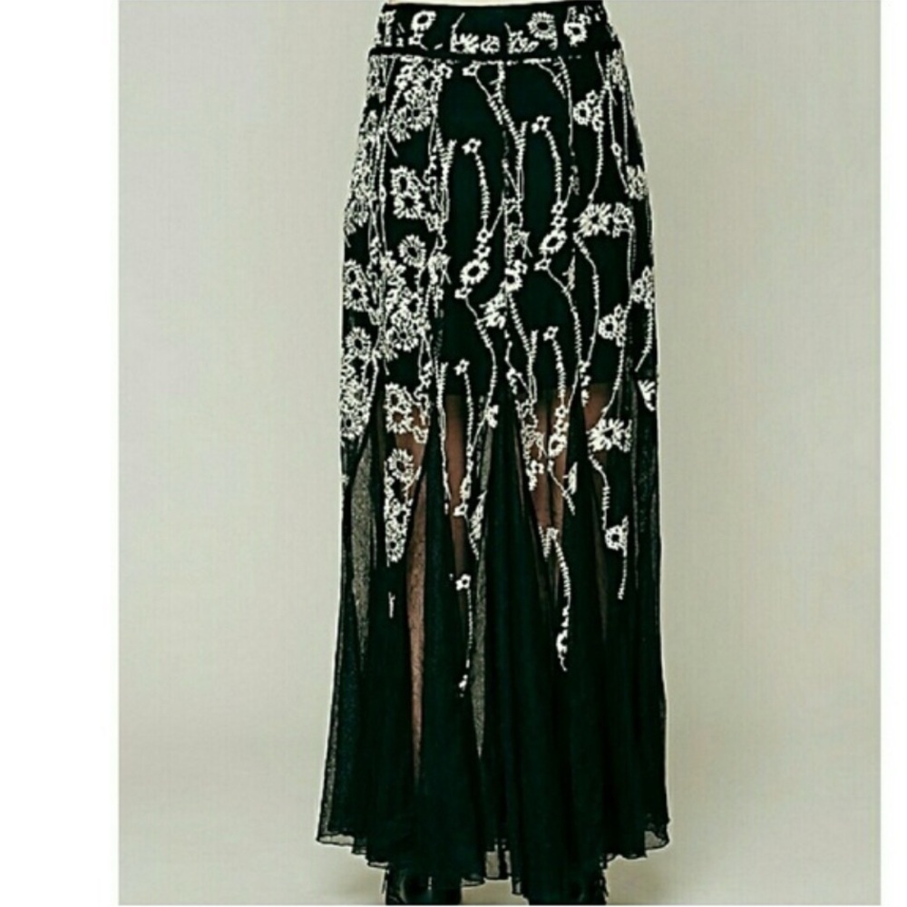 Free People Wind Swept Maxi Skirt Size 4